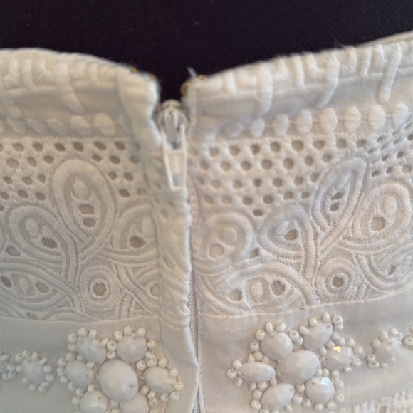 NWT LILLY PULITZER Betsey dress LWD‎ Eyelet classic we white lace Sz 10 - Picture 9 of 15